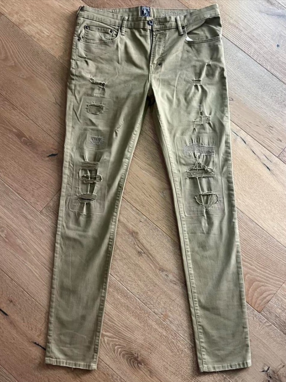 PRPS | Olive Green Distressed Skinny Jeans  | Men’s Size: 33